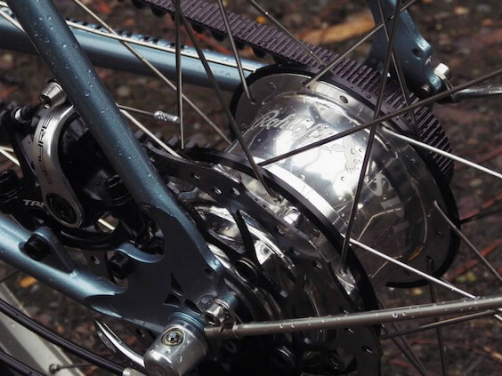 Rohloff Speedhub Silver with belt drive