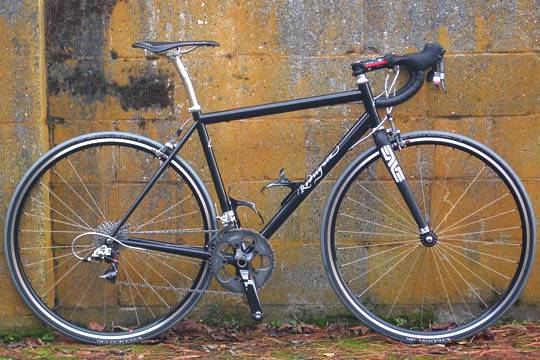 Steel road bike by Rodriguez Bicycles