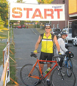 Bruce E at the race start