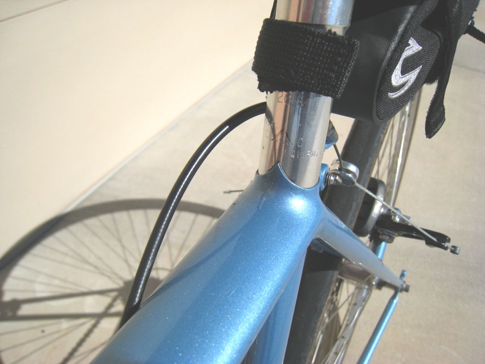 fillet brazed seat tube and rear rack